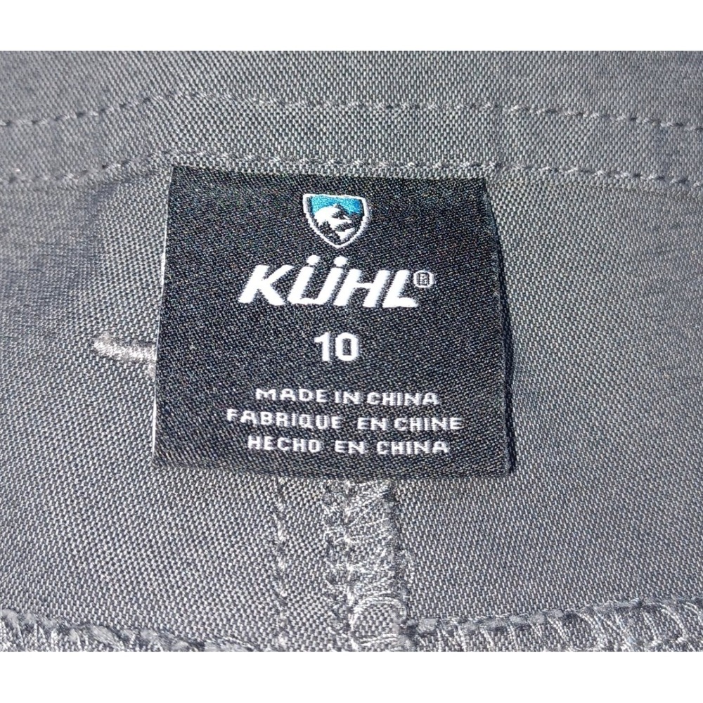 Kuhl Trekr Kapri Crop Pant Size 10 Stretch Gray Hiking Outdoor Travel Athleisure - Picture 3 of 10
